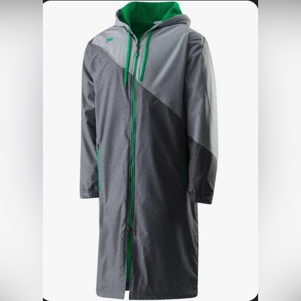 Speedo Unisex Color Block Parka Green/Grey Size Small/ Medium